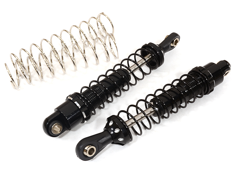 C29159BLACK Billet Machined Shock Set (2) for Axial SCX-10, SCX10 II & SCX10 III (L=90mm) - Image 1