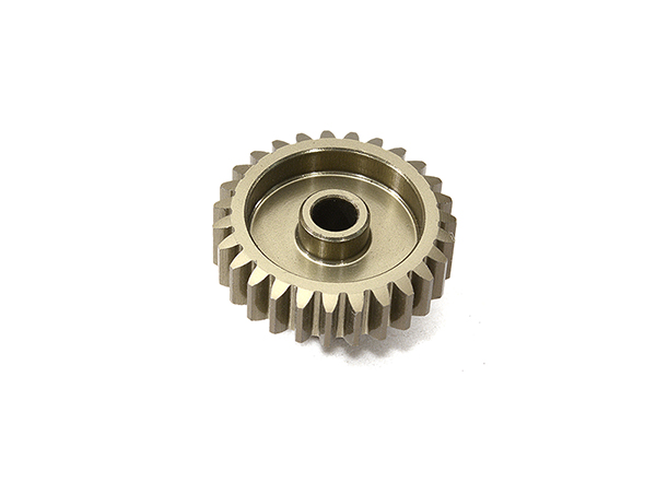 C29186 Billet Machined Mod 0.6 Pinion Gear 27T, 3.17mm Bore/Shaft for Brushless R/C - Image 1