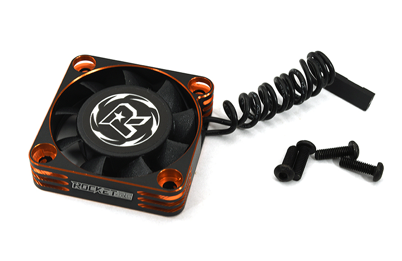 C29314BLACKORANGE Aluminum High Speed Turbo Cooling Fan 40mmx40mmx10mm - Image 1