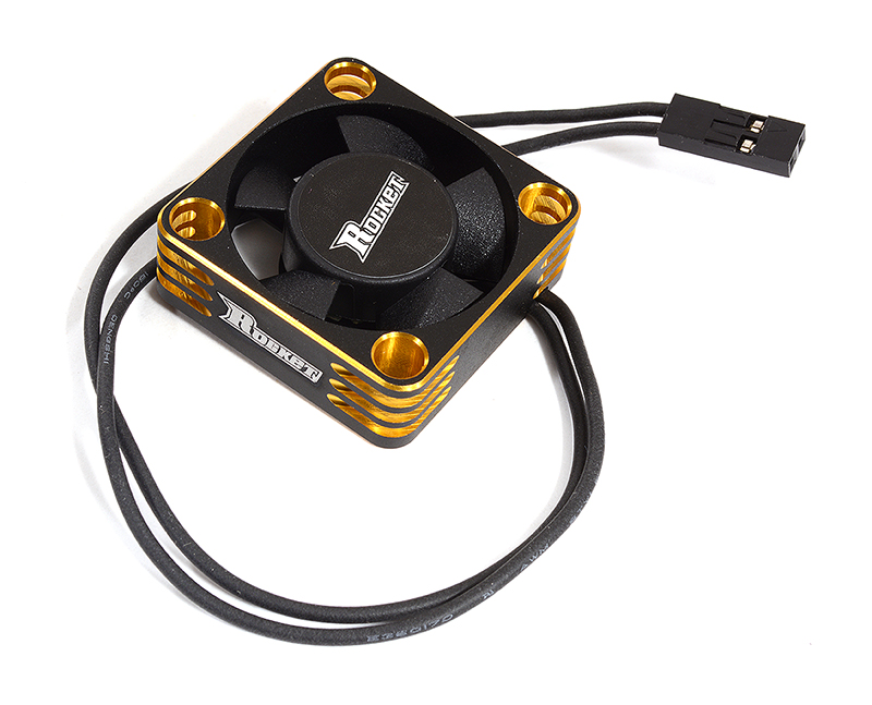 C29315GOLD Gold Aluminum High Speed Turbo Cooling Fan 30x30x10mm for Efficient Cooling - Image 1
