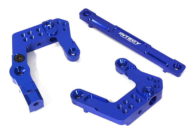 C29322BLUE Billet Machined Front Shock Mounts for Element RC 1/10 Scale Enduro Sendero - Image 1