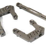 Billet Machined Grey Front Shock Mounts for Element RC 1/10 Scale Enduro Sendero