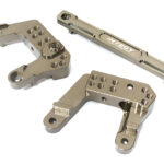 Billet Machined Grey Rear Shock Mounts for Element RC 1/10 Scale Enduro Sendero