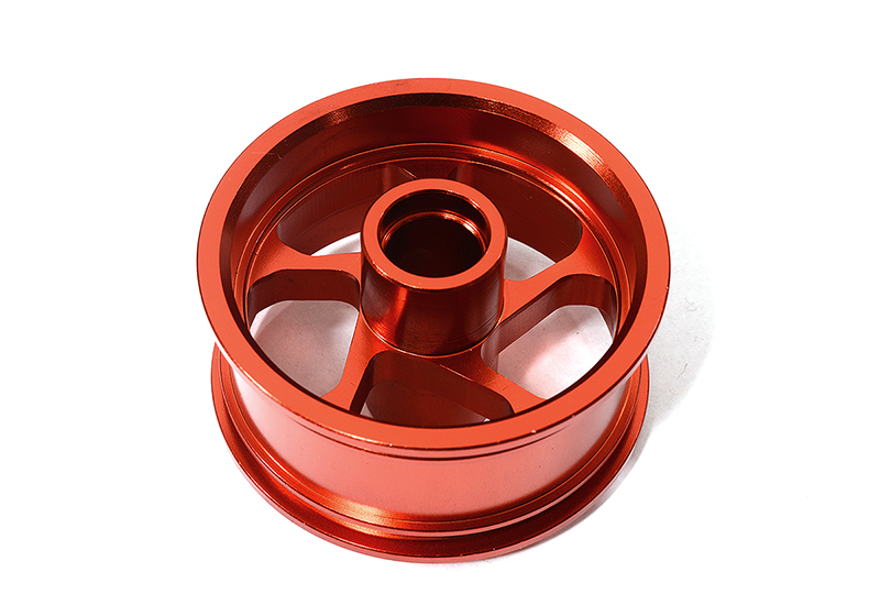 C29327RED Billet Machined Front Wheel for Tamiya T3-01 Dancing Rider - Image 1