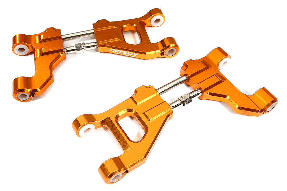 C29370ORANGE Billet Machined Upper Suspension Arms for Traxxas 1/10 Maxx 4S Truck 8929 - Image 1