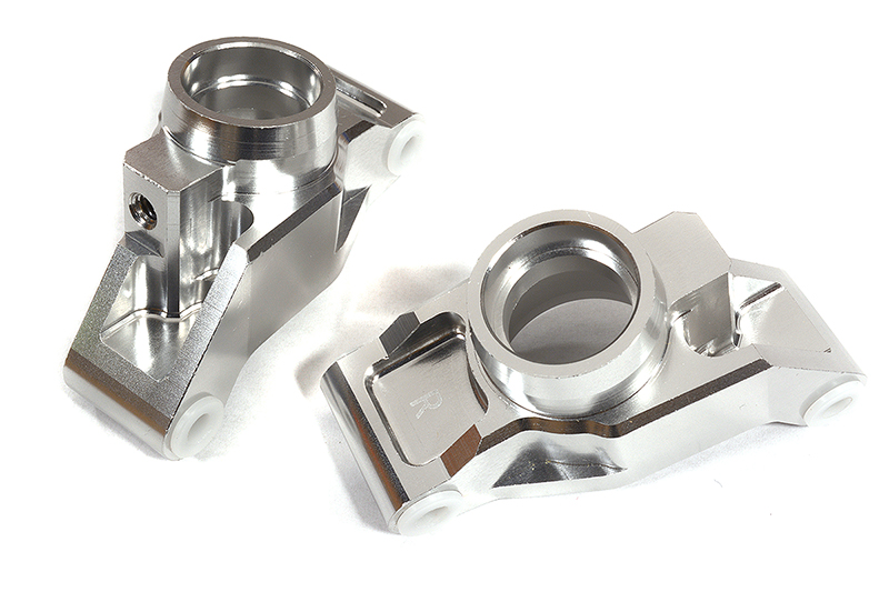 C29373SILVER Billet Machined Rear Hub Carriers for Traxxas 1/10 Maxx 4S Truck 8952 - Image 1