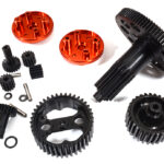 Red Billet Machined Metal Gear Set for Arrma 1/10 Granite Voltage 2WD Mega Truck