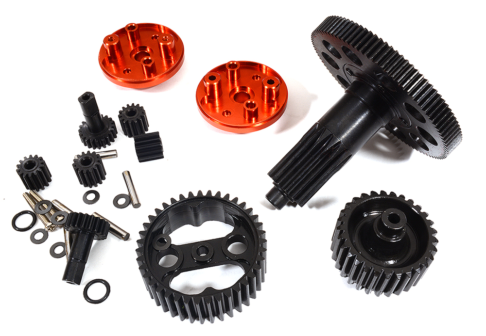 C29374RED Red Billet Machined Metal Gear Set for Arrma 1/10 Granite Voltage 2WD Mega Truck - Image 1