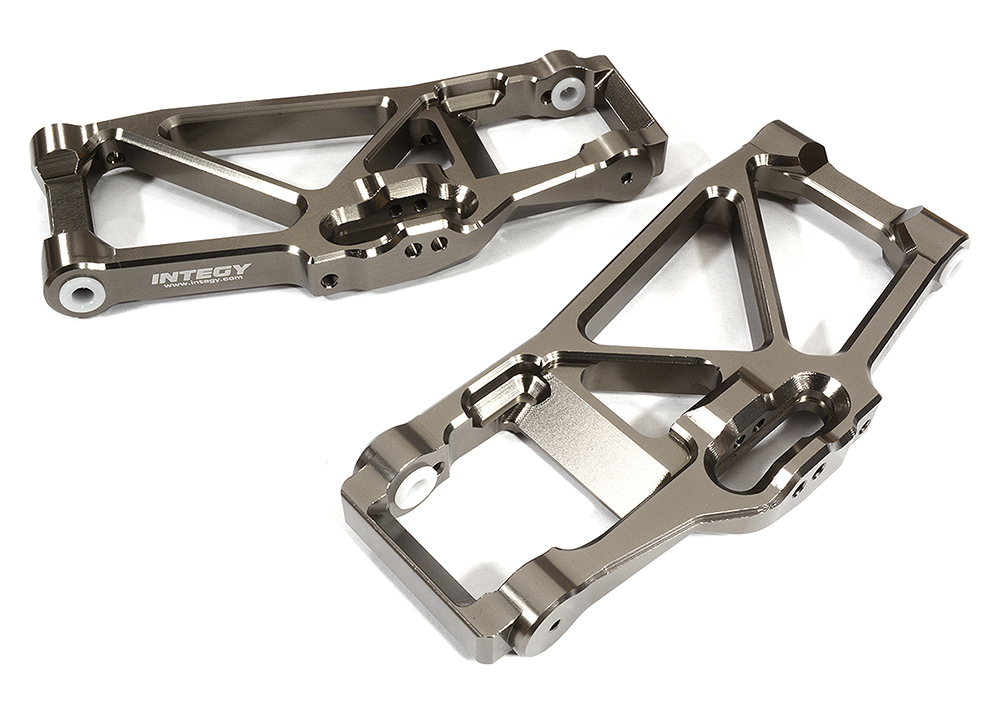 C29380GREY Billet Machined Lower Suspension Arms for Traxxas 1/10 Maxx 4S Truck 8930 - Image 1