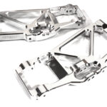 Billet Machined Silver Lower Suspension Arms for Traxxas 1/10 Maxx 4S Truck 8930
