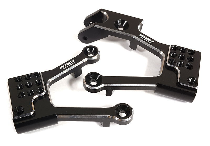 C29388BLACK Billet Machined Alloy Front Shock Towers for Axial 1/10 SCX10 II 6X6 Off-Road - Image 1