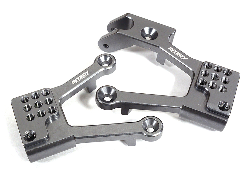C29388GUN Machined Alloy Front Shock Towers for Axial 1/10 SCX10 II 6X6 Off-Road - Gun - Image 1