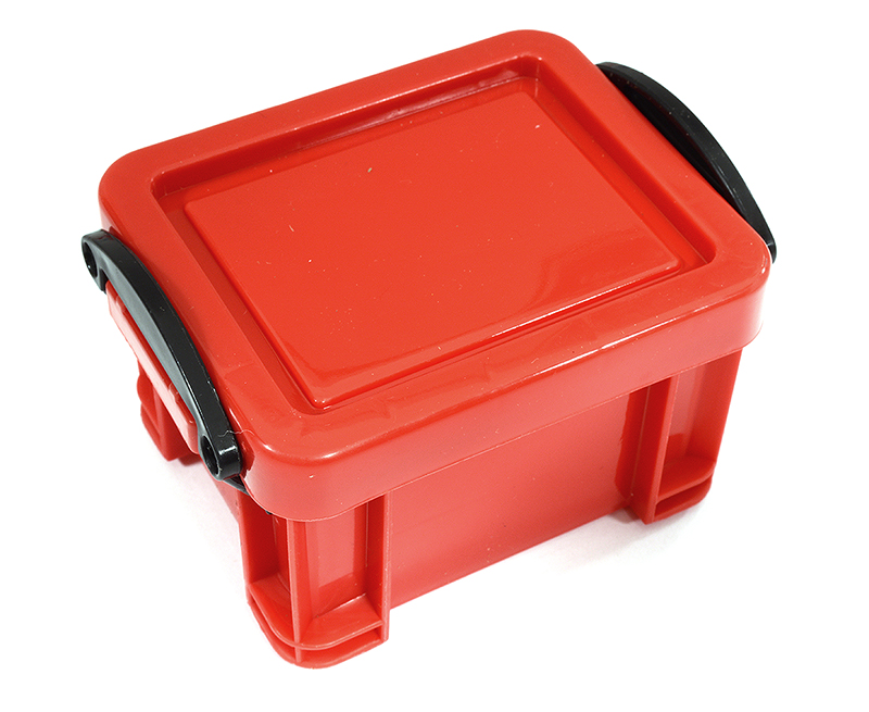 C29397RED Realistic Model Size 85x64x50mm Storage Box for 1/10 Scale Crawler Truck - Image 1