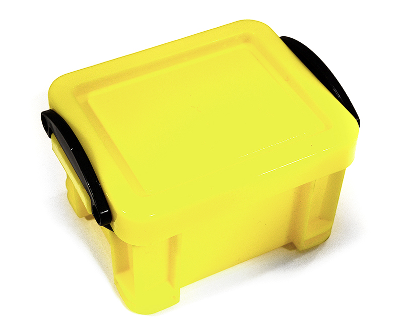 C29397YELLOW Realistic Model Size 85x64x50mm Storage Box for 1/10 Scale Crawler Truck - Image 1
