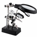 Soldering Workstation Stand w/ LED Light & Magnifying Glass (w/o AC Adapter)