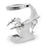 Soldering Workstation Stand w/ LED Light & Magnifying Glass (USB Powered)