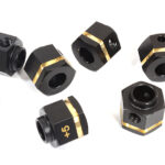 12mm Hex Wheel (6) Hub Brass +5mm Offset for Traxxas TRX-6 Scale & Trail Crawler