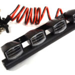 Realistic Roof Top Spot LED (4) Light Set 100mm Wide for 1/10 Off-Road Vehicles