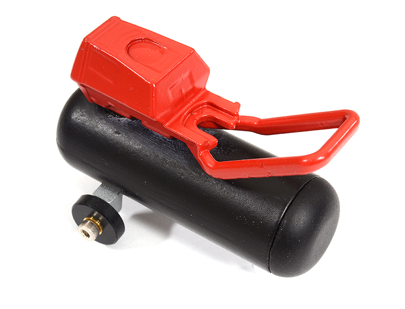 C29475BLACKRED Realistic Air Compressor w/ Vertical Tank for 1/10 Scale Crawler - Image 1