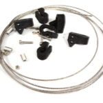 Realistic 1/10 Scale Steel Tow Cable & Connectors Set for Off-Road Crawler