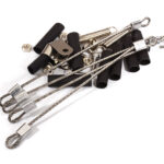 Realistic 1/10 Scale Steel Cable & Mount Set for Off-Road R/C Crawler