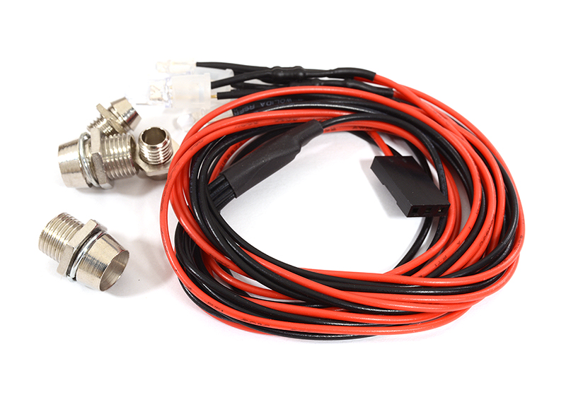 C29516 Bright LED (4) Light Kit, Metal Housings for 1/10 & 1/8 Scale RC - Image 1