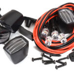 Bright LED (4) Light Kit, Plastic Housings for 1/10 & 1/8 Scale RC