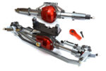 Alloy Machined F & R Axle Assembly w/Internals for 1/10 SCX10 Scale Crawler