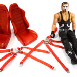 Realistic 1/10 Scale Seats, Seatbelts & Figure 168mm Tall for Off-Road Crawler