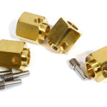 12mm Hex Wheel (4) Hub Brass 13mm Thick for Traxxas TRX-4 Scale & Trail Crawler