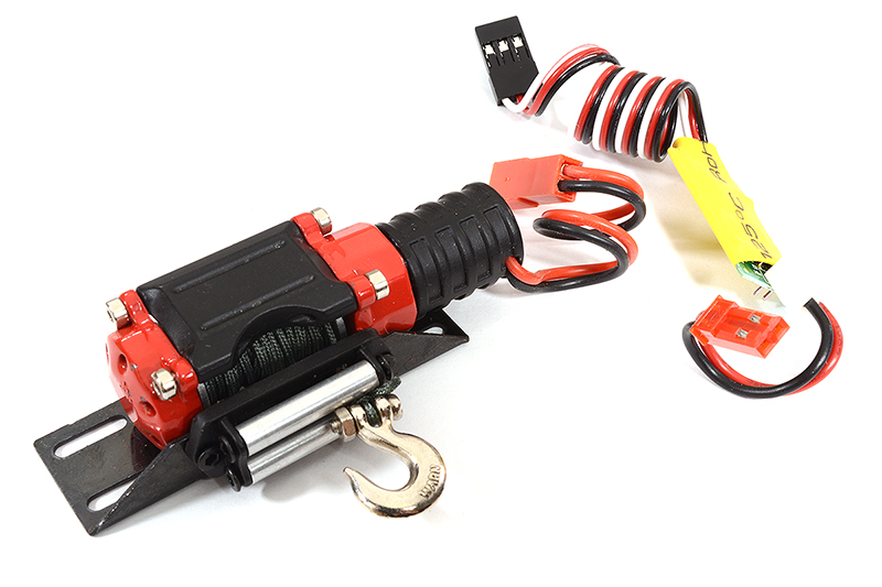 C29564 Realistic Winch with Receiver 3rd Ch. Controller for 1/10 Scale Trail Crawler - Image 1