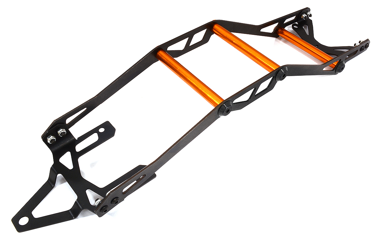 C29593ORANGE Alloy Metal Exo-Skeleton Body Roll Cage Kit for Traxxas 1/10 Rustler 4X4 6718 - Image 1