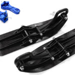 Front Sled Ski Attachment Set for Traxxas 1/10 Maxx 4S Truck (for RWD) - Blue