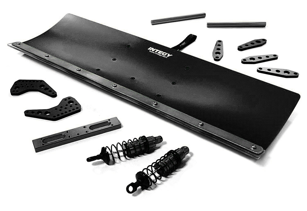 C29604BLACK Alloy Machined Snowplow Kit for 1/5 Kraton 4X4 8S BLX Brushless Monster Truck - Image 1