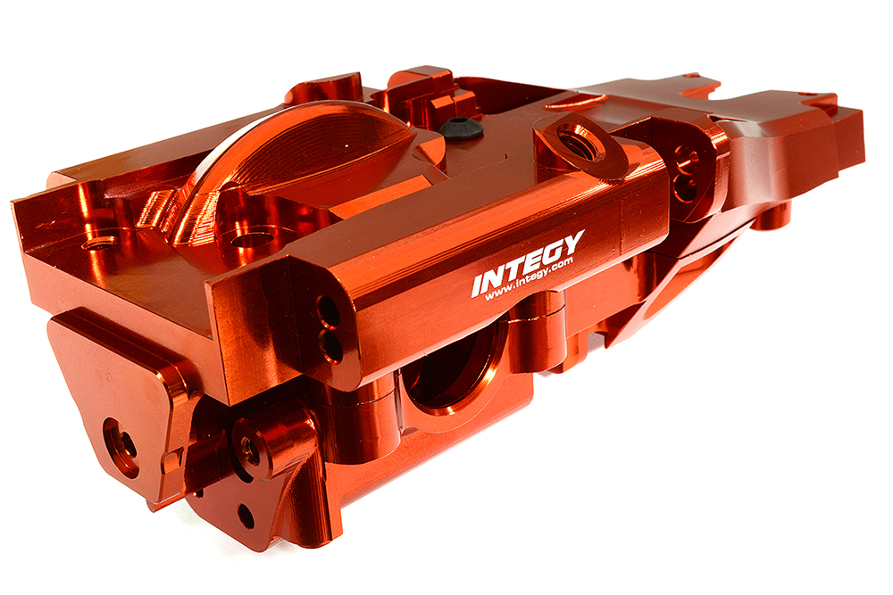 C29606RED Billet Machined Rear Bulkhead for Traxxas 1/10 E-Revo 2.0 8629 - Image 1