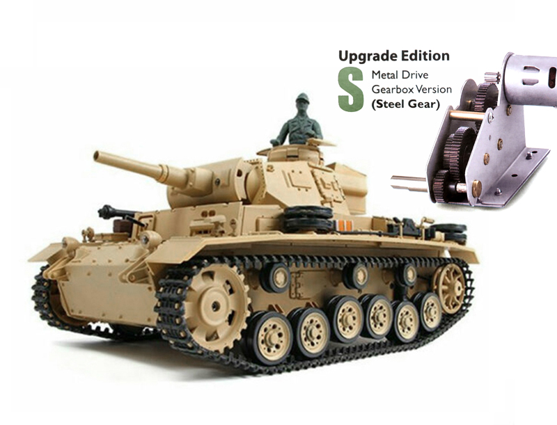 C29618 1/16 Scale Panzer IV F Type Tank, 2.4GHz Remote Control Model HL3858-1Upg 6.0 - Image 1
