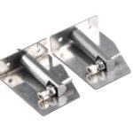 Stainless Steel Trim Tabs for RC Boat, 38x30x10.5mm, Silver Color