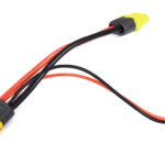 XT60H Female-to-XT60H Male Connector Adapter Wire Harness w/ 2Pin JST Type Plug