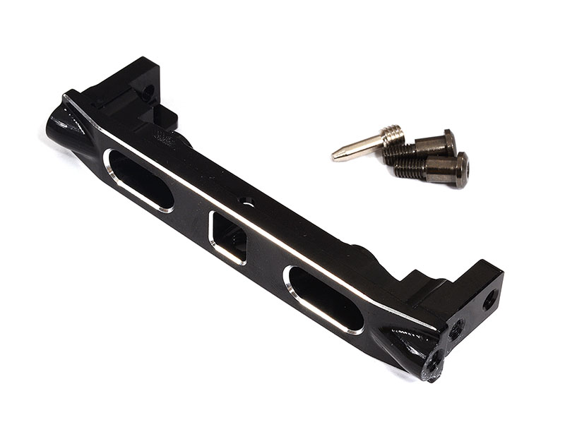 C29781BLACK Machined Alloy Rear Bumper Mount for Axial 1/10 SCX10 II 6X6 (AXI31634) - Image 1