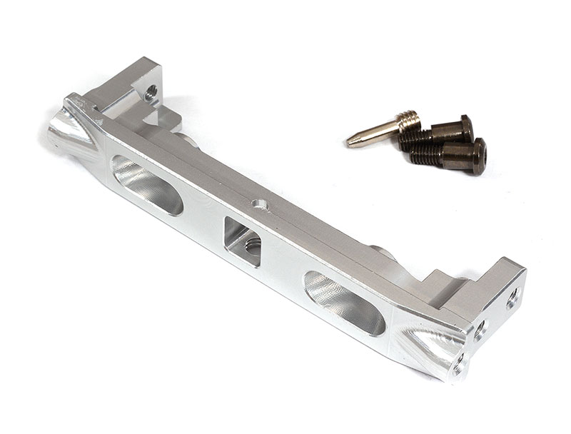 C29781SILVER Machined Alloy Rear Bumper Mount for Axial 1/10 SCX10 II 6X6 (AXI31634) - Image 1