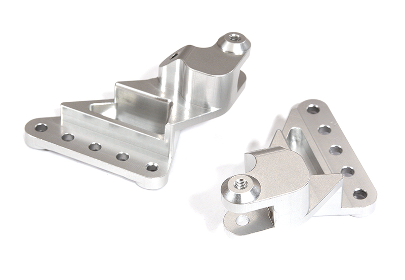 C29782SILVER Machined Alloy Frame Extension Brace Link Mounts for Axial 1/10 SCX10 II 6X6 - Image 1
