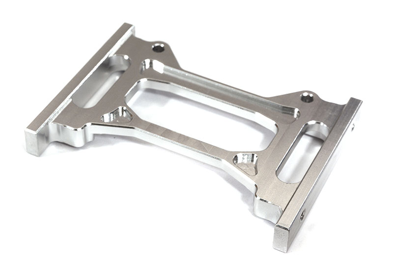 C29785SILVER Machined Alloy Rear Chassis Frame Shock Tower Brace for Axial 1/10 SCX10 II 6X6 - Image 1