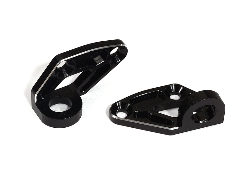 C29787BLACK Machined Alloy Front Body Mounts for Axial 1/10 SCX10 II 6X6 - Image 1