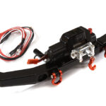 Realistic Front Alloy Bumper w/ Power Winch for Axial 1/10 SCX10 II 6X6