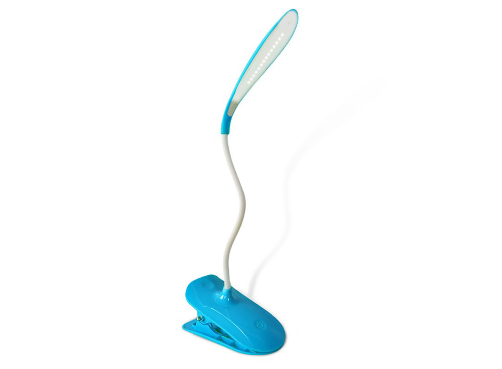 C29798BLUE LED Delicate Rechargeable Desk Lamp w/ USB Cord - Image 1