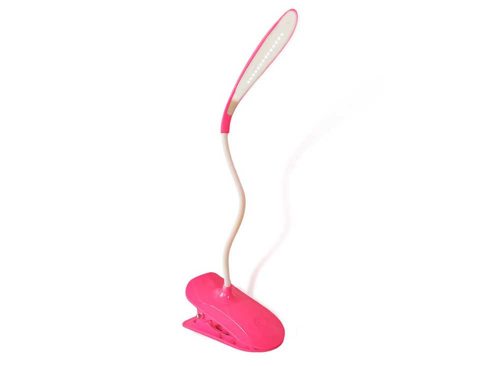 C29798PINK LED Delicate Rechargeable Desk Lamp w/ USB Cord - Image 1