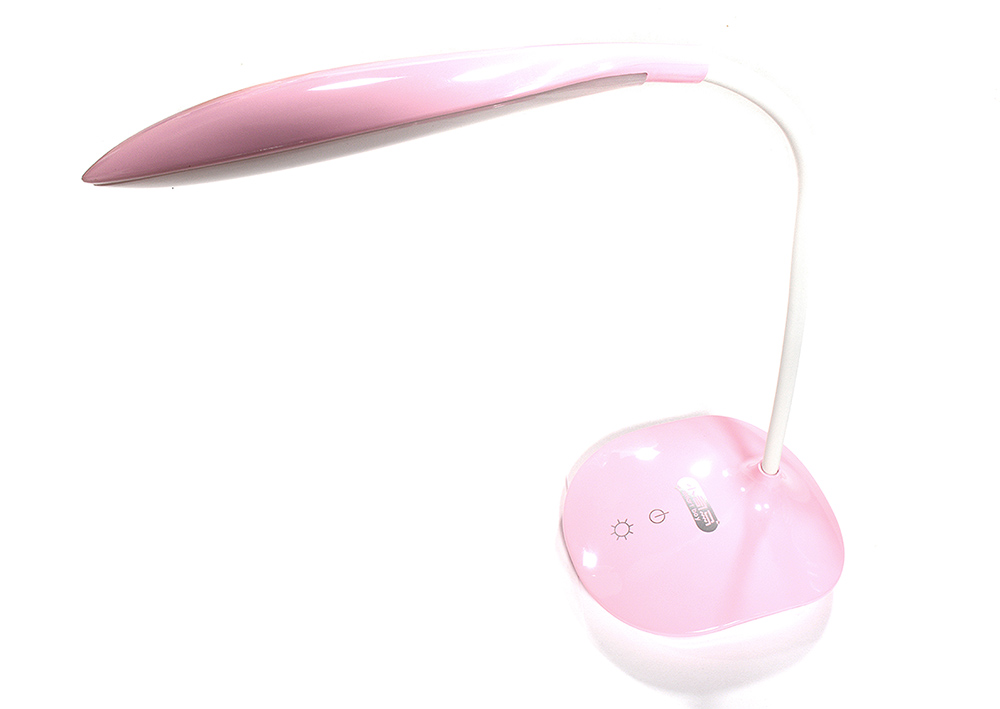 C29799PINK LED Delicate Rechargeable Desk Lamp w/ USB Cord - Image 1