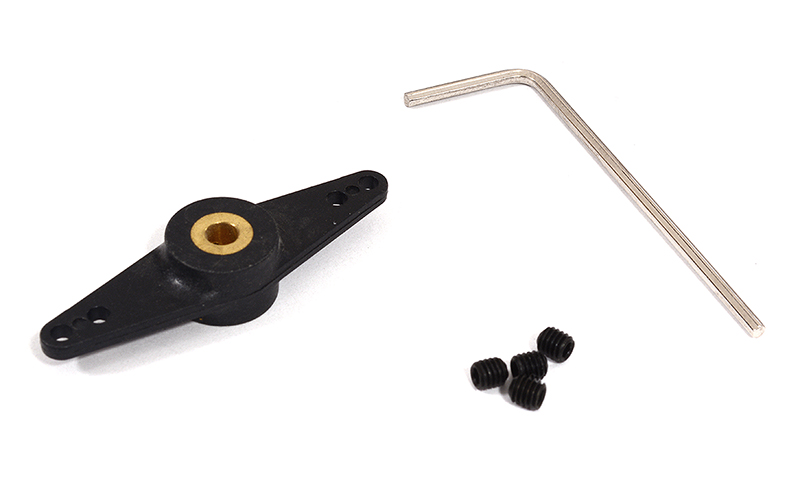 C29817 Straight Steering Arm 3mm Shaft Size L=40mm 2mm Hole for RC Boat - Image 1
