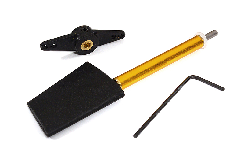 C29819 Nylon Rudder Assembly Height=36mm w/ Steering Arm 2mm Hole for RC Boat - Image 1