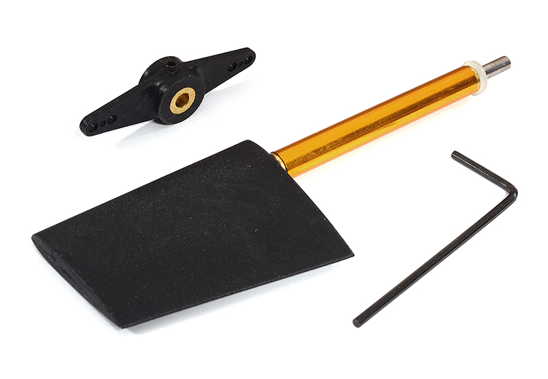 C29820 Nylon Rudder Assembly Height=44mm w/ Steering Arm 2mm Hole for RC Boat - Image 1
